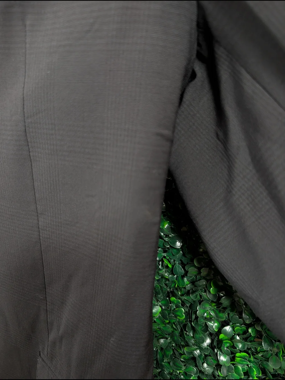 Emporio Armani G Line Black Men's Two-Button Suit Jacket- Damage